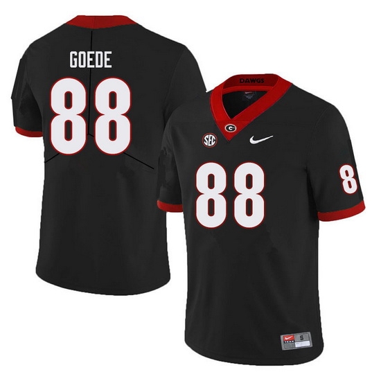 Men #88 Ryland Goede Georgia Bulldogs College Football Jerseys Sale-Black Men #88 Ryland Goede Georgia Bulldogs College Football Jerseys Sale-Black