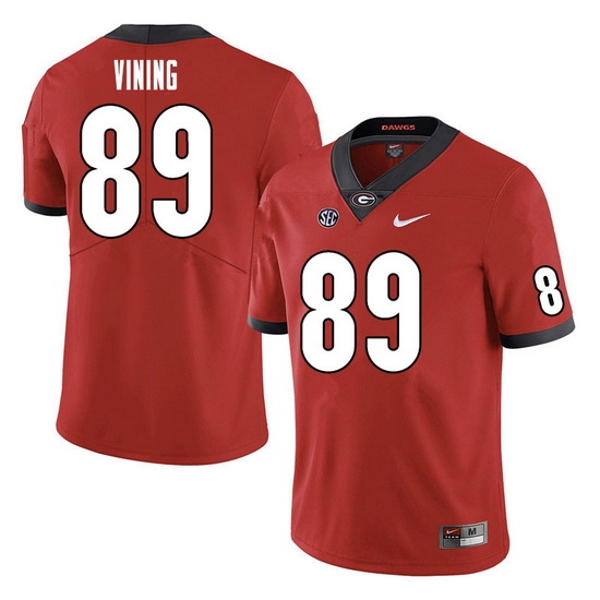 Men #89 George Vining Georgia Bulldogs College Football Jerseys Sale-Red Men #89 George Vining Georgia Bulldogs College Football Jerseys Sale-Red
