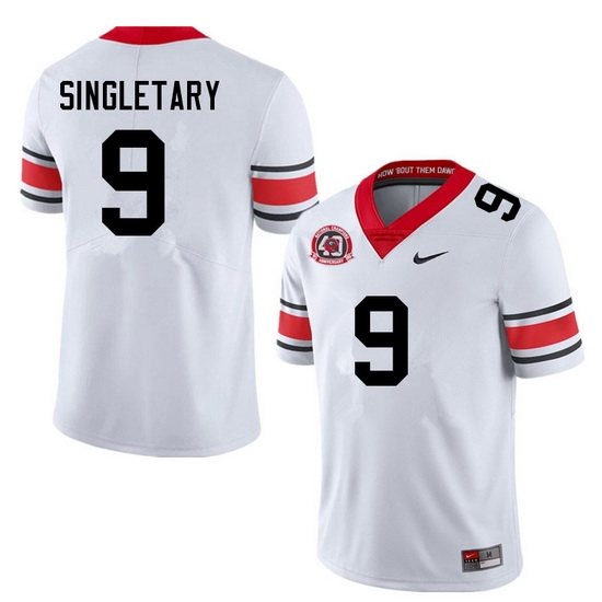 Men #9 Jaheim Singletary Georgia Bulldogs College Football Jerseys Sale-40th Anniversary Men #9 Jaheim Singletary Georgia Bulldogs College Football Jerseys Sale-40th Anniversary