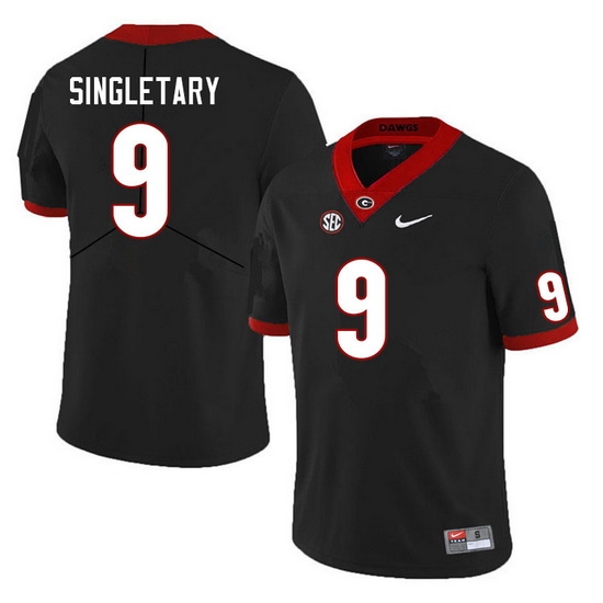 Men #9 Jaheim Singletary Georgia Bulldogs College Football Jerseys Sale-Black Men #9 Jaheim Singletary Georgia Bulldogs College Football Jerseys Sale-Black