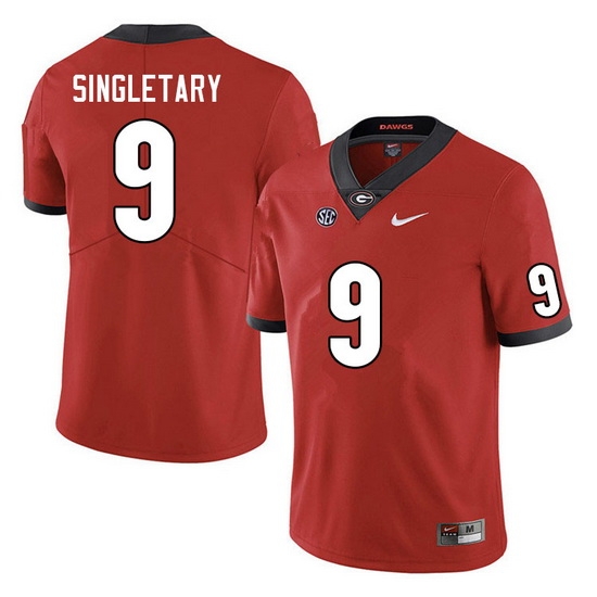 Men #9 Jaheim Singletary Georgia Bulldogs College Football Jerseys Sale-Red Men #9 Jaheim Singletary Georgia Bulldogs College Football Jerseys Sale-Red