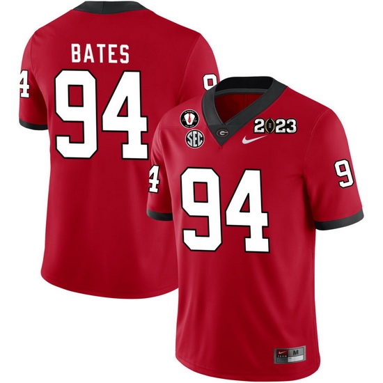 Men #94 Henry Bates Georgia Bulldogs 2022-23 CTP National Championship Football Jerseys Men #94 Henry Bates Georgia Bulldogs 2022-23 CTP National Championship Football Jerseys