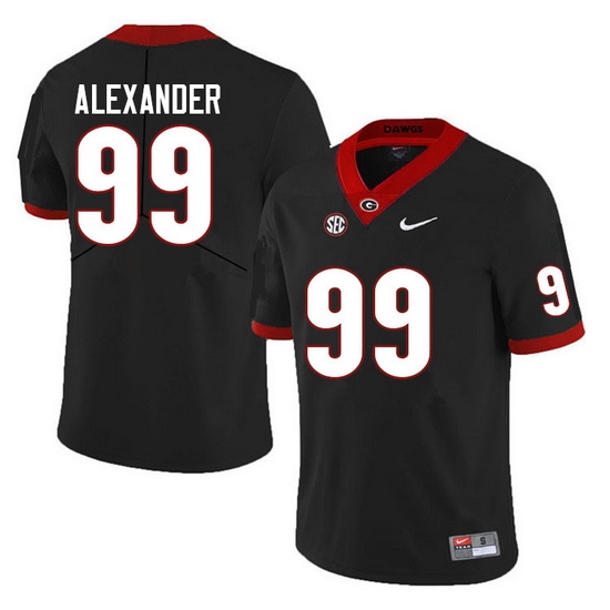 Men #99 Bear Alexander Georgia Bulldogs College Football Jerseys Sale-Black Anniversary Men #99 Bear Alexander Georgia Bulldogs College Football Jerseys Sale-Black Anniversary