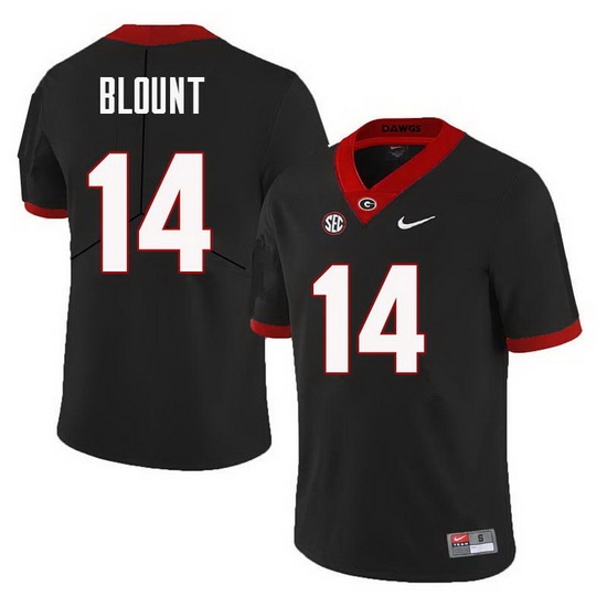 Men Georgia Bulldogs #14 Trey Blount College Football Jerseys Sale-Black Men Georgia Bulldogs #14 Trey Blount College Football Jerseys Sale-Black