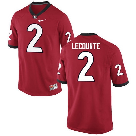 Men Georgia Bulldogs #2 Richard LeCounte College Football Jerseys-Red Men Georgia Bulldogs #2 Richard LeCounte College Football Jerseys-Red