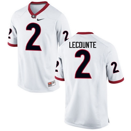 Men Georgia Bulldogs #2 Richard LeCounte College Football Jerseys-White Men Georgia Bulldogs #2 Richard LeCounte College Football Jerseys-White