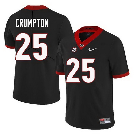 Men Georgia Bulldogs #25 Ahkil Crumpton College Football Jerseys Sale-Black Men Georgia Bulldogs #25 Ahkil Crumpton College Football Jerseys Sale-Black