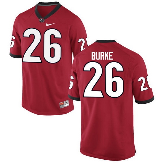 Men Georgia Bulldogs #26 Patrick Burke College Football Jerseys-Red Men Georgia Bulldogs #26 Patrick Burke College Football Jerseys-Red