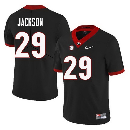Men Georgia Bulldogs #29 Darius Jackson College Football Jerseys Sale-Black Men Georgia Bulldogs #29 Darius Jackson College Football Jerseys Sale-Black