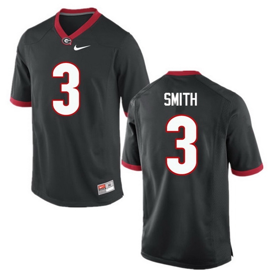 Men Georgia Bulldogs #3 Roquan Smith College Football Jerseys-Black Men Georgia Bulldogs #3 Roquan Smith College Football Jerseys-Black