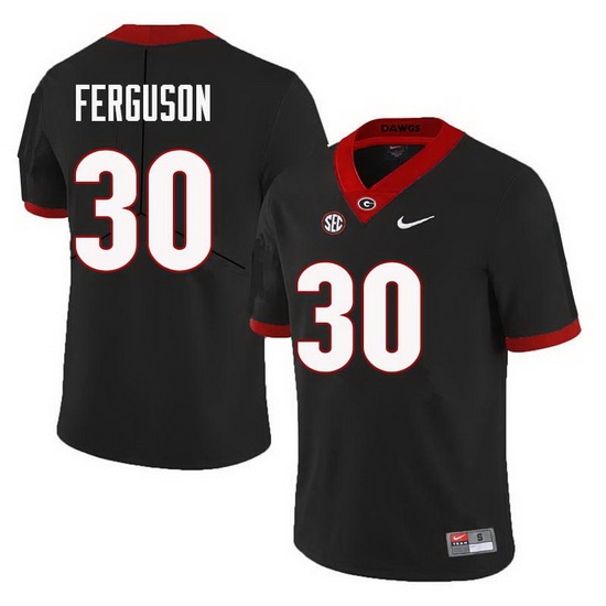 Men Georgia Bulldogs #30 Ed Ferguson College Football Jerseys Sale-Black Men Georgia Bulldogs #30 Ed Ferguson College Football Jerseys Sale-Black