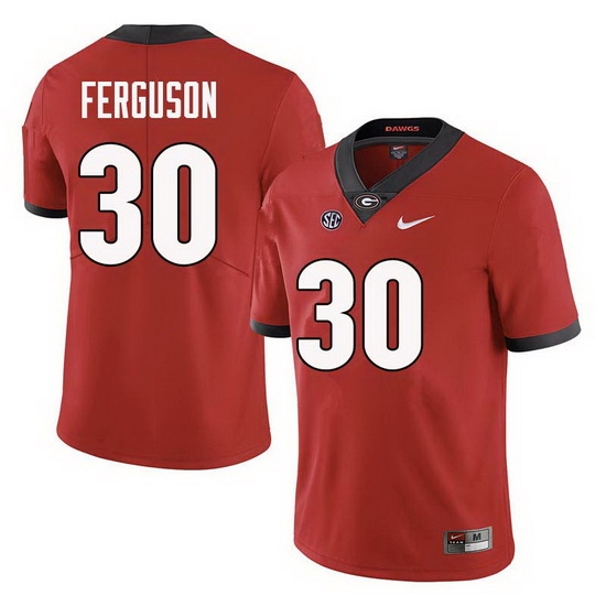 Men Georgia Bulldogs #30 Ed Ferguson College Football Jerseys Sale-Red Men Georgia Bulldogs #30 Ed Ferguson College Football Jerseys Sale-Red