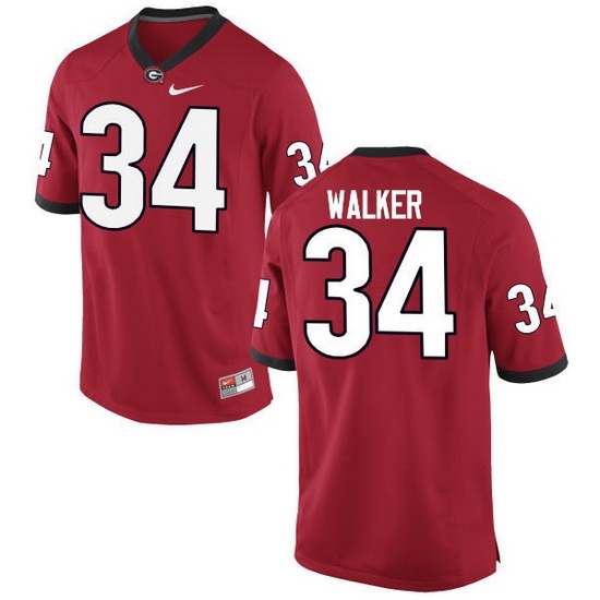 Men Georgia Bulldogs #34 Herschel Walker College Football Jerseys-Red Men Georgia Bulldogs #34 Herschel Walker College Football Jerseys-Red
