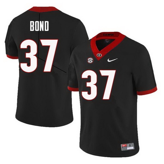Men Georgia Bulldogs #37 Patrick Bond College Football Jerseys Sale-Black Men Georgia Bulldogs #37 Patrick Bond College Football Jerseys Sale-Black