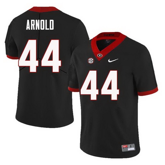 Men Georgia Bulldogs #44 Evan Arnold College Football Jerseys Sale-Black Men Georgia Bulldogs #44 Evan Arnold College Football Jerseys Sale-Black