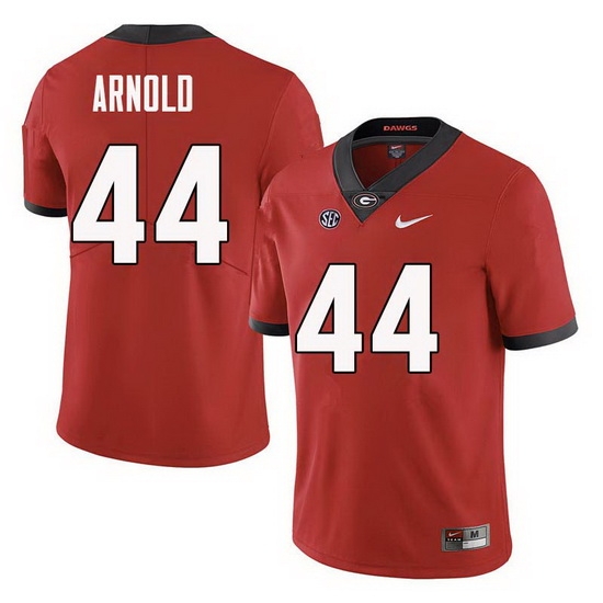 Men Georgia Bulldogs #44 Evan Arnold College Football Jerseys Sale-Red Men Georgia Bulldogs #44 Evan Arnold College Football Jerseys Sale-Red
