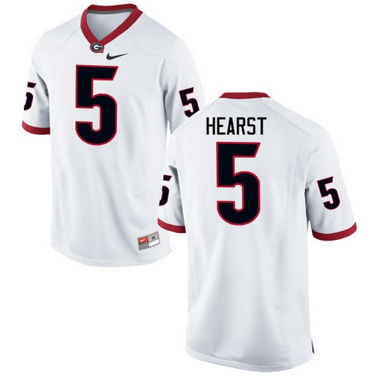 Men Georgia Bulldogs #5 Garrison Hearst College Football Jerseys-White Men Georgia Bulldogs #5 Garrison Hearst College Football Jerseys-White