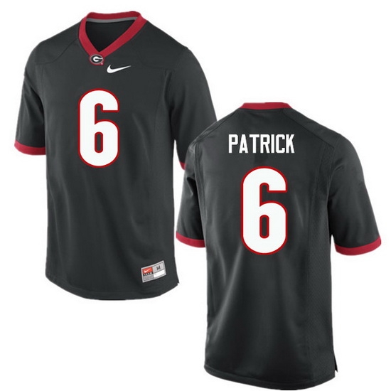Men Georgia Bulldogs #6 Natrez Patrick College Football Jerseys-Black Men Georgia Bulldogs #6 Natrez Patrick College Football Jerseys-Black