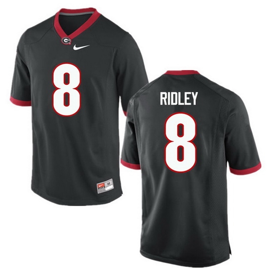 Men Georgia Bulldogs #8 Riley Ridley College Football Jerseys-Black Men Georgia Bulldogs #8 Riley Ridley College Football Jerseys-Black