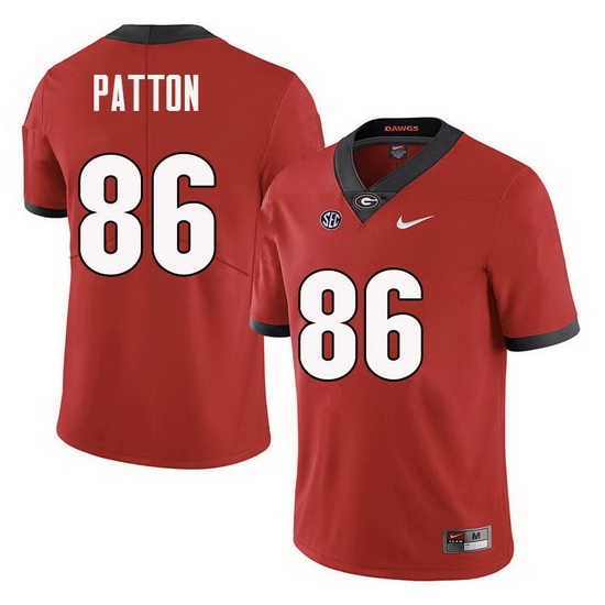 Men Georgia Bulldogs #86 Wix Patton College Football Jerseys Sale-Red Men Georgia Bulldogs #86 Wix Patton College Football Jerseys Sale-Red