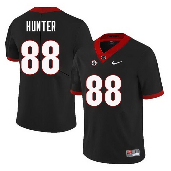 Men Georgia Bulldogs #88 Jaden Hunter College Football Jerseys Sale-Black Men Georgia Bulldogs #88 Jaden Hunter College Football Jerseys Sale-Black