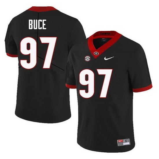 Men Georgia Bulldogs #97 Brooks Buce College Football Jerseys Sale-Black Men Georgia Bulldogs #97 Brooks Buce College Football Jerseys Sale-Black