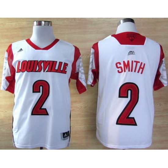 Louisville Cardinals 2 Russ Smith White College NCAA Jerseys Louisville Cardinals 2 Russ Smith White College NCAA Jerseys