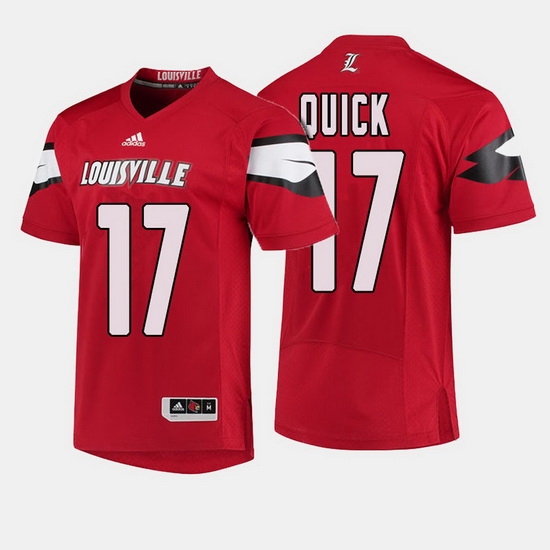 Louisville Cardinals James Quick College Football Red Jersey Louisville Cardinals James Quick College Football Red Jersey