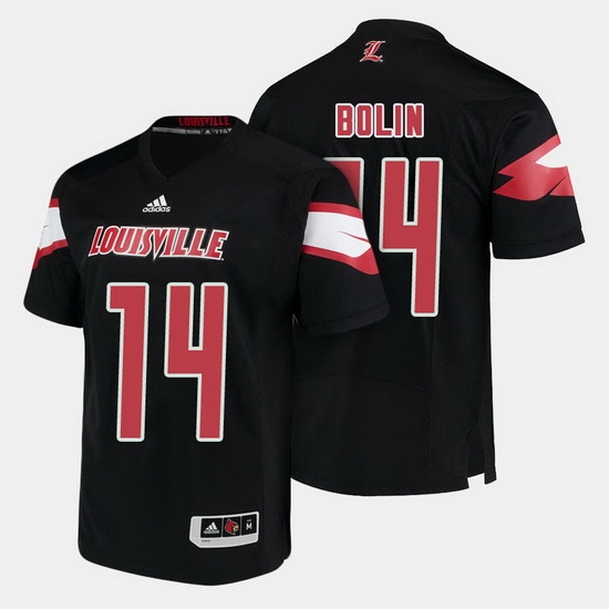Louisville Cardinals Kyle Bolin College Football Black Jersey Louisville Cardinals Kyle Bolin College Football Black Jersey