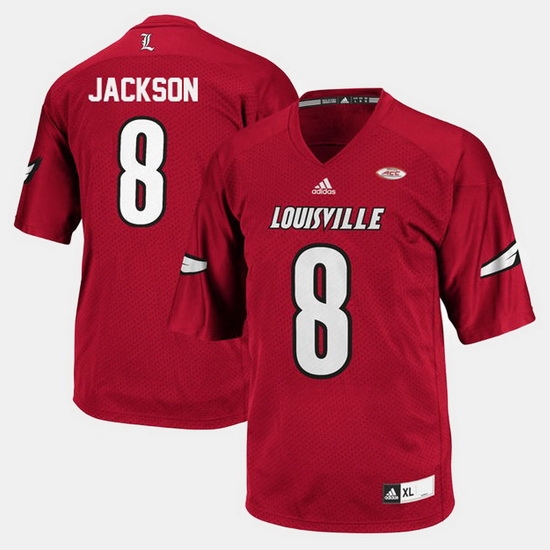Louisville Cardinals Lamar Jackson College Football Red Jersey Louisville Cardinals Lamar Jackson College Football Red Jersey