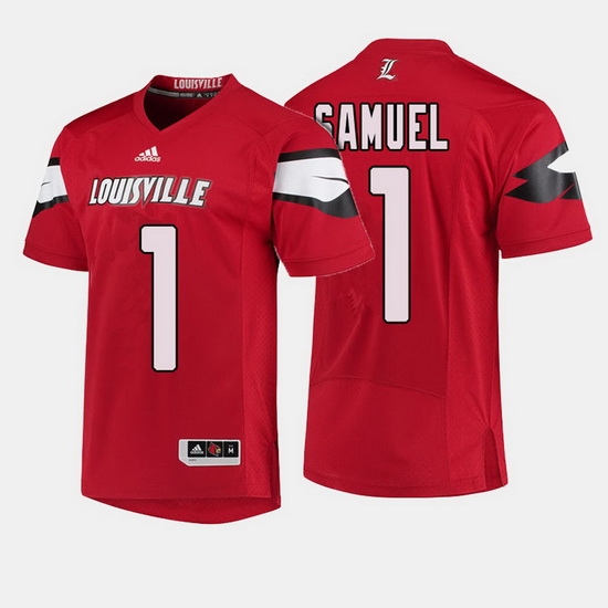 Louisville Cardinals Traveon Samuel College Football Red Jersey Louisville Cardinals Traveon Samuel College Football Red Jersey