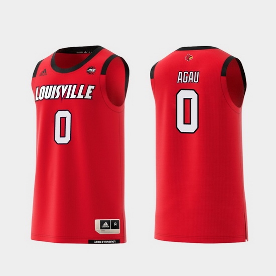 Men Louisville Cardinals Akoy Agau Red Replica College Basketball Jersey Men Louisville Cardinals Akoy Agau Red Replica College Basketball Jersey