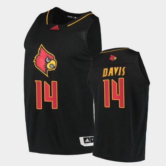 Men Louisville Cardinals Dre Davis Alternate Black College Basketball 2020 21 Jersey Men Louisville Cardinals Dre Davis Alternate Black College Basketball 2020 21 Jersey