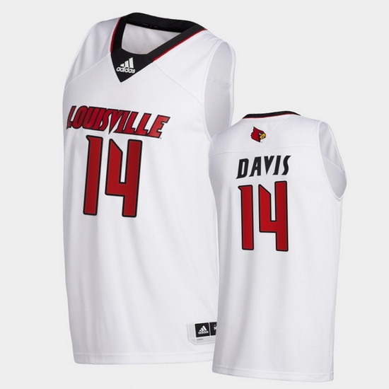 Men Louisville Cardinals Dre Davis College Basketball White Swingman 2020 21 Jersey Men Louisville Cardinals Dre Davis College Basketball White Swingman 2020 21 Jersey