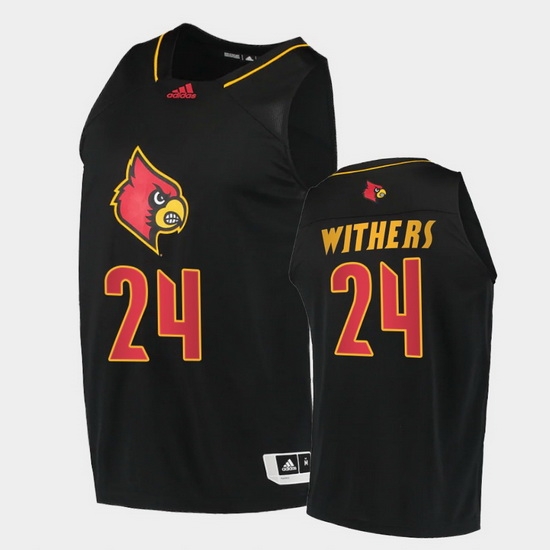 Men Louisville Cardinals Jae'Lyn Withers Alternate Black College Basketball 2020 21 Jersey Men Louisville Cardinals Jae'Lyn Withers Alternate Black College Basketball 2020 21 Jersey