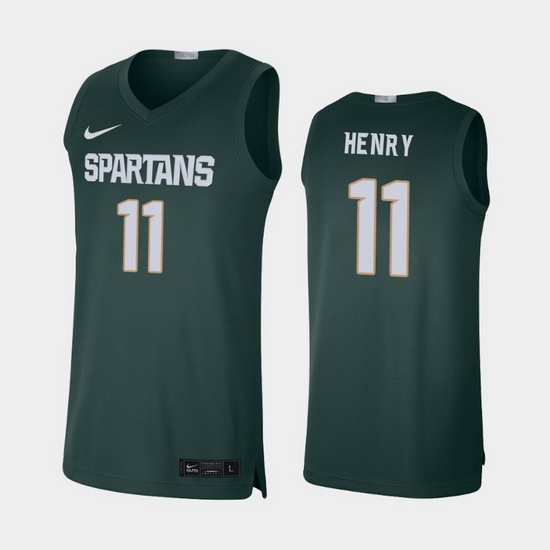 Michigan State Spartans Aaron Henry Green Limited Men'S Jersey Michigan State Spartans Aaron Henry Green Limited Men'S Jersey
