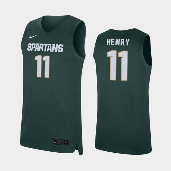 Michigan State Spartans Aaron Henry Green Replica Men'S Jersey Michigan State Spartans Aaron Henry Green Replica Men'S Jersey