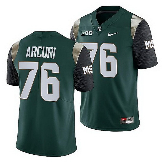 Michigan State Spartans Aj Arcuri Green College Football Men Jersey Michigan State Spartans Aj Arcuri Green College Football Men Jersey
