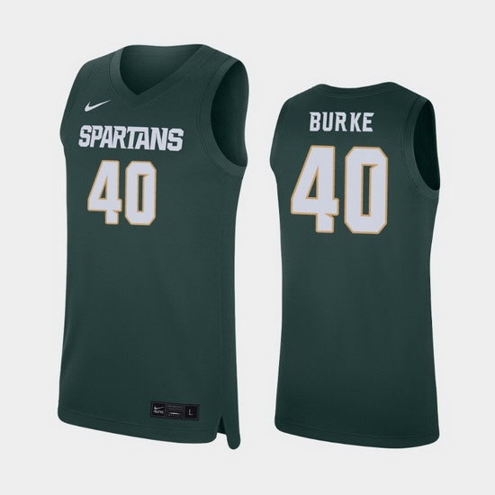 Michigan State Spartans Braden Burke Green Replica Men'S Jersey Michigan State Spartans Braden Burke Green Replica Men'S Jersey