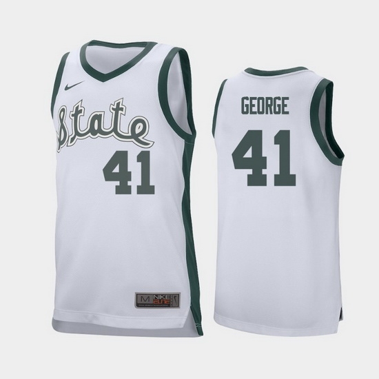 Michigan State Spartans Conner George White Retro Replica Men'S Jersey Michigan State Spartans Conner George White Retro Replica Men'S Jersey