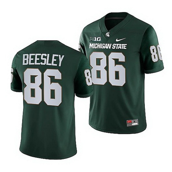 Michigan State Spartans Drew Beesley Green College Football Game Jersey Michigan State Spartans Drew Beesley Green College Football Game Jersey