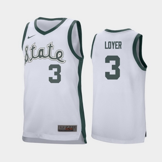 Michigan State Spartans Foster Loyer White Retro Replica Men'S Jersey Michigan State Spartans Foster Loyer White Retro Replica Men'S Jersey