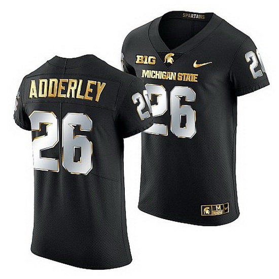 Michigan State Spartans Herb Adderley Golden Edition Nfl Limited Black Jersey Michigan State Spartans Herb Adderley Golden Edition Nfl Limited Black Jersey
