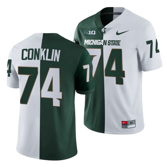 Michigan State Spartans Jack Conklin Michigan State Spartans Split Edition Jersey Michigan State Spartans Jack Conklin Michigan State Spartans Split Edition Jersey