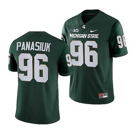 Michigan State Spartans Jacub Panasiuk Green College Football Game Jersey Michigan State Spartans Jacub Panasiuk Green College Football Game Jersey