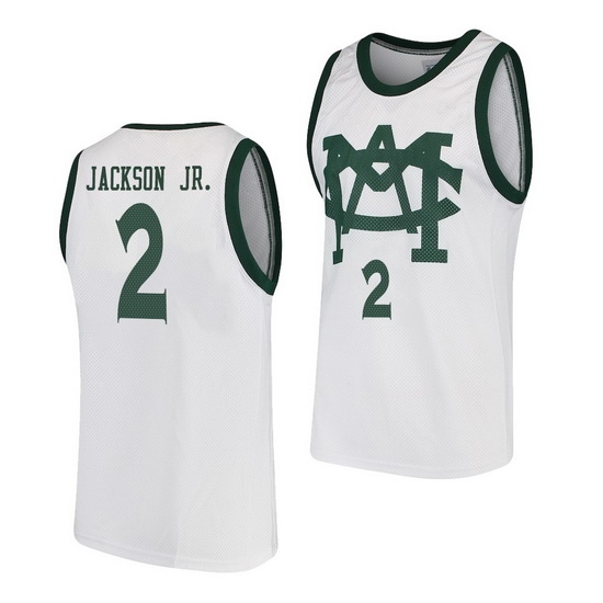Michigan State Spartans Jaren Jackson Jr. White Vault Mac Men'S Jersey Michigan State Spartans Jaren Jackson Jr. White Vault Mac Men'S Jersey
