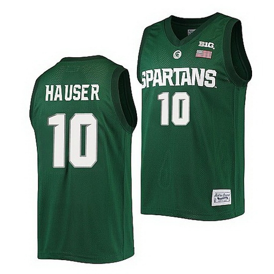 Michigan State Spartans Joey Hauser Green Alumni Commemorative Classic Jersey Michigan State Spartans Joey Hauser Green Alumni Commemorative Classic Jersey