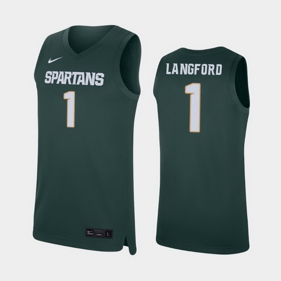 Michigan State Spartans Joshua Langford Green Replica Men'S Jersey Michigan State Spartans Joshua Langford Green Replica Men'S Jersey
