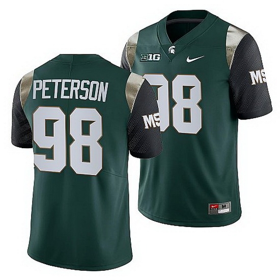 Michigan State Spartans Julian Peterson Green College Football Men Jersey Michigan State Spartans Julian Peterson Green College Football Men Jersey