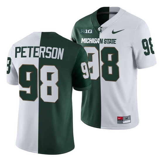 Michigan State Spartans Julian Peterson Michigan State Spartans Split Edition Jersey Michigan State Spartans Julian Peterson Michigan State Spartans Split Edition Jersey